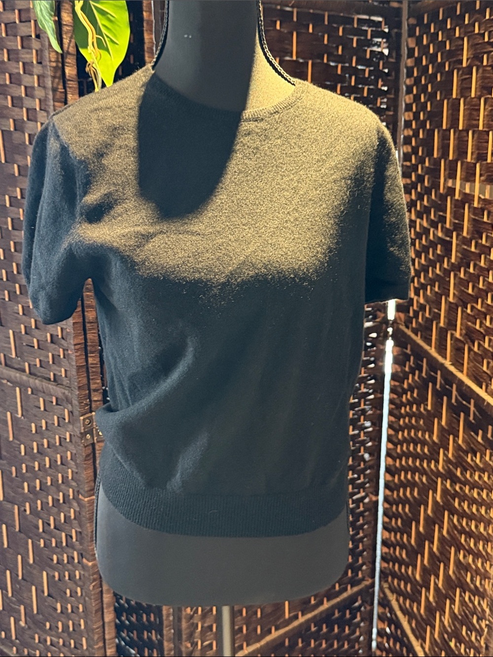 Ralph Lauren Black Short-Sleeve Knit Tee